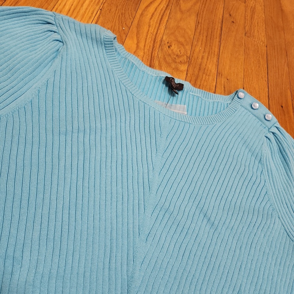 Talbots short sleeve ribbed‎ sweater
